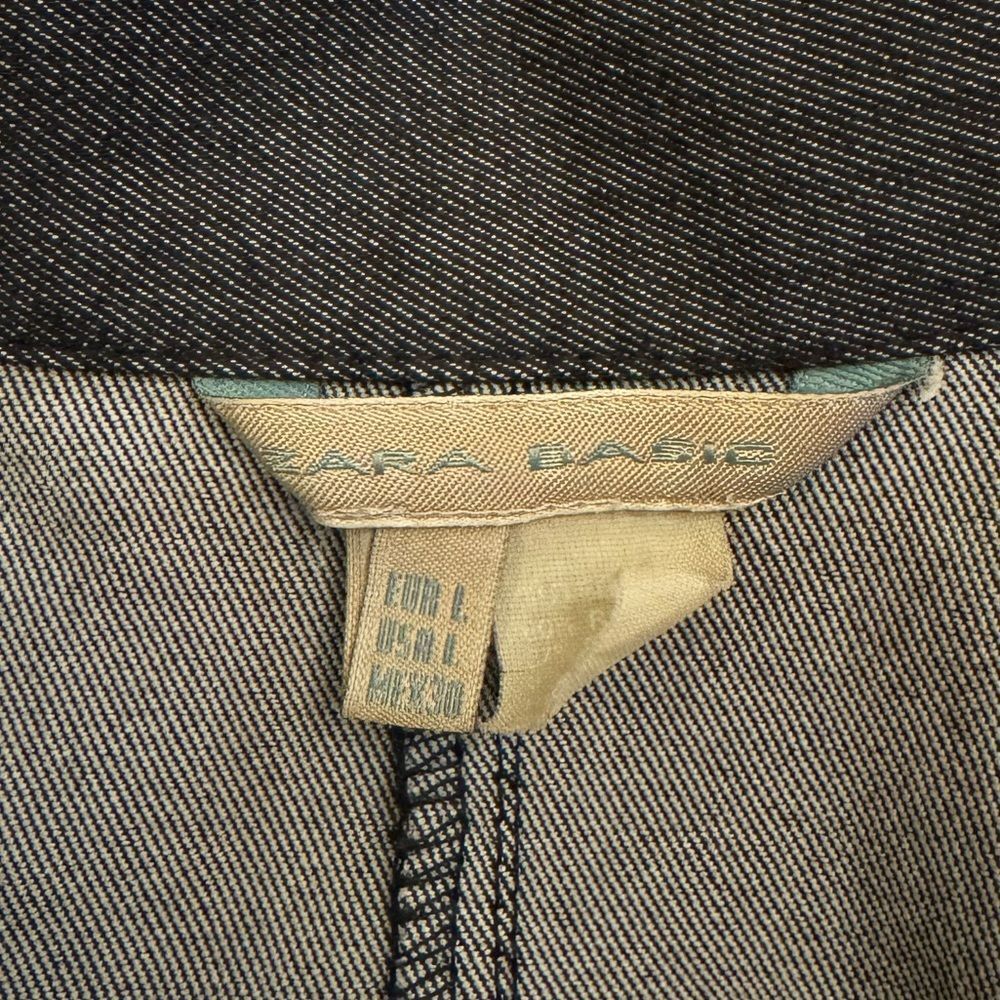 Zara Basic Gray Zip Up Jacket Size Large - image 4